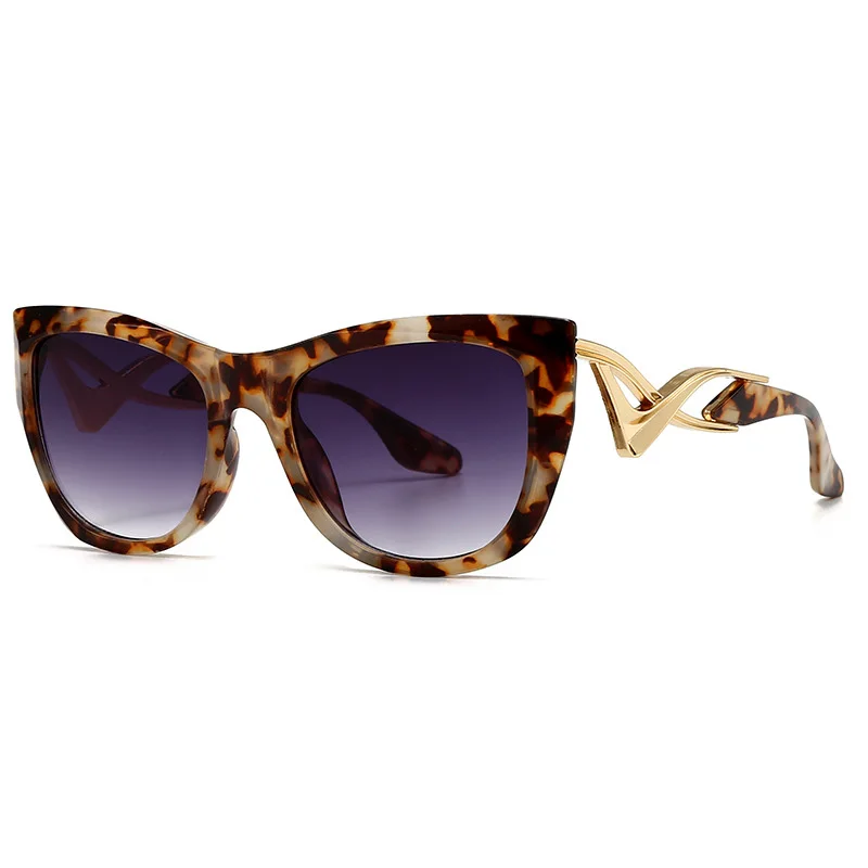 Роскошные дизайнерские солнцезащитные очки кошачий глаз для женщин 2024 модные