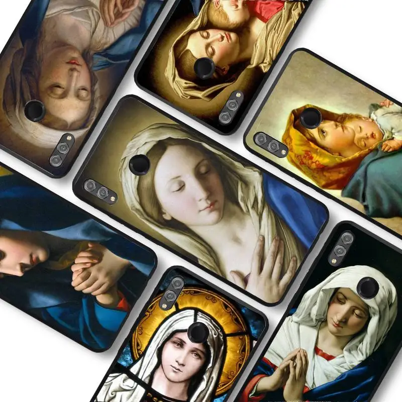 

MaiYaCa Virgin Mary Phone Case for Samsung S20 lite S21 S10 S9 plus for Redmi Note8 9pro for Huawei Y6 cover