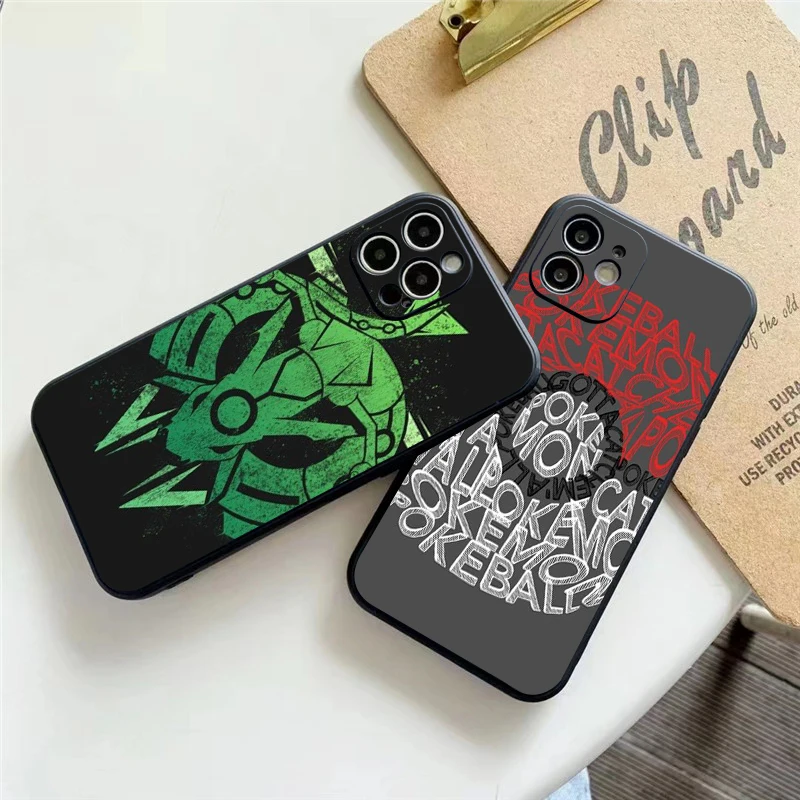 

Pikachu Pokemon Phone Case For Funda iPhone 11 13 Pro Max 12 Mini X XR XS 6 6s 7 8 Plus Back Celular Soft Carcasa