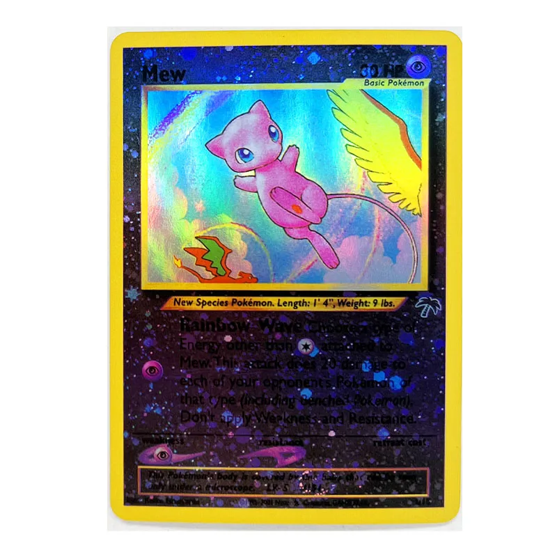 

18 шт./компл. Южная остров Mew Pokemon Fossil JungleToys Хобби Коллекционные Предметы для хобби Коллекционная игра