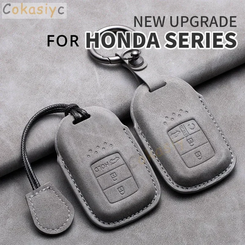 Чехол для автомобильного ключа Honda Accord CRV CR-V Fit Civic HR-V HRV Jazz BRV BR-V City XR-V кожаный чехол
