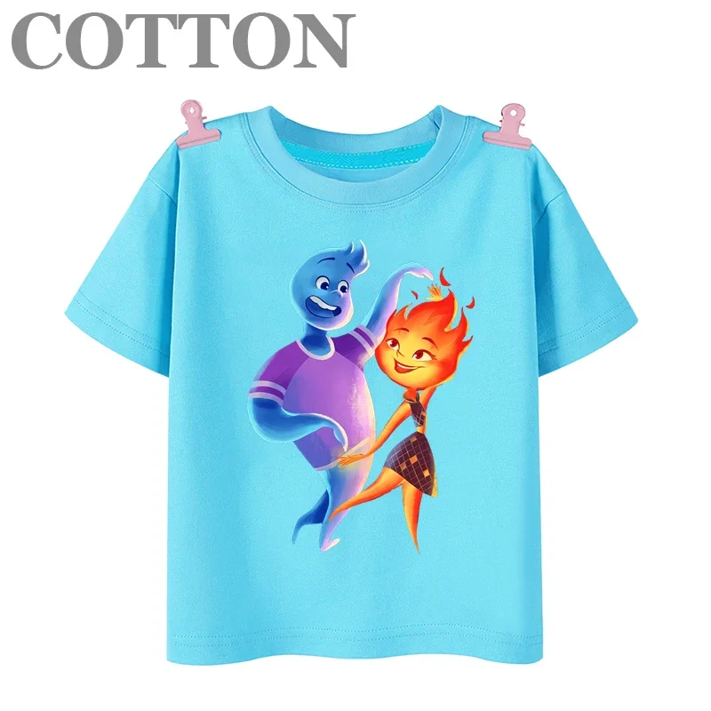 Детская летняя хлопковая Футболка с принтом эластичного Уэйда риппла и эмбе