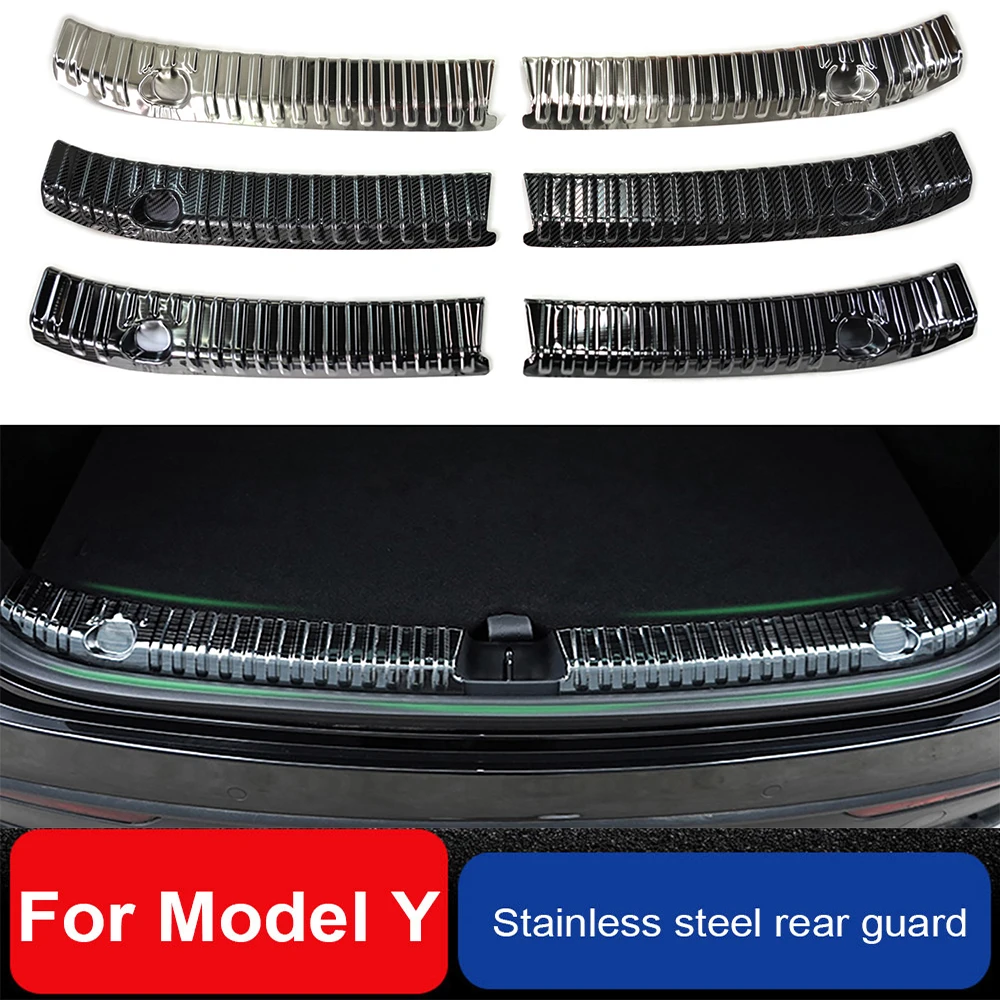

Автомобильный задний бампер, накладка на ногу, дверь багажника для Tesla Model Y Sill, защитная накладка, Накладка на порог заднего багажника автомобиля