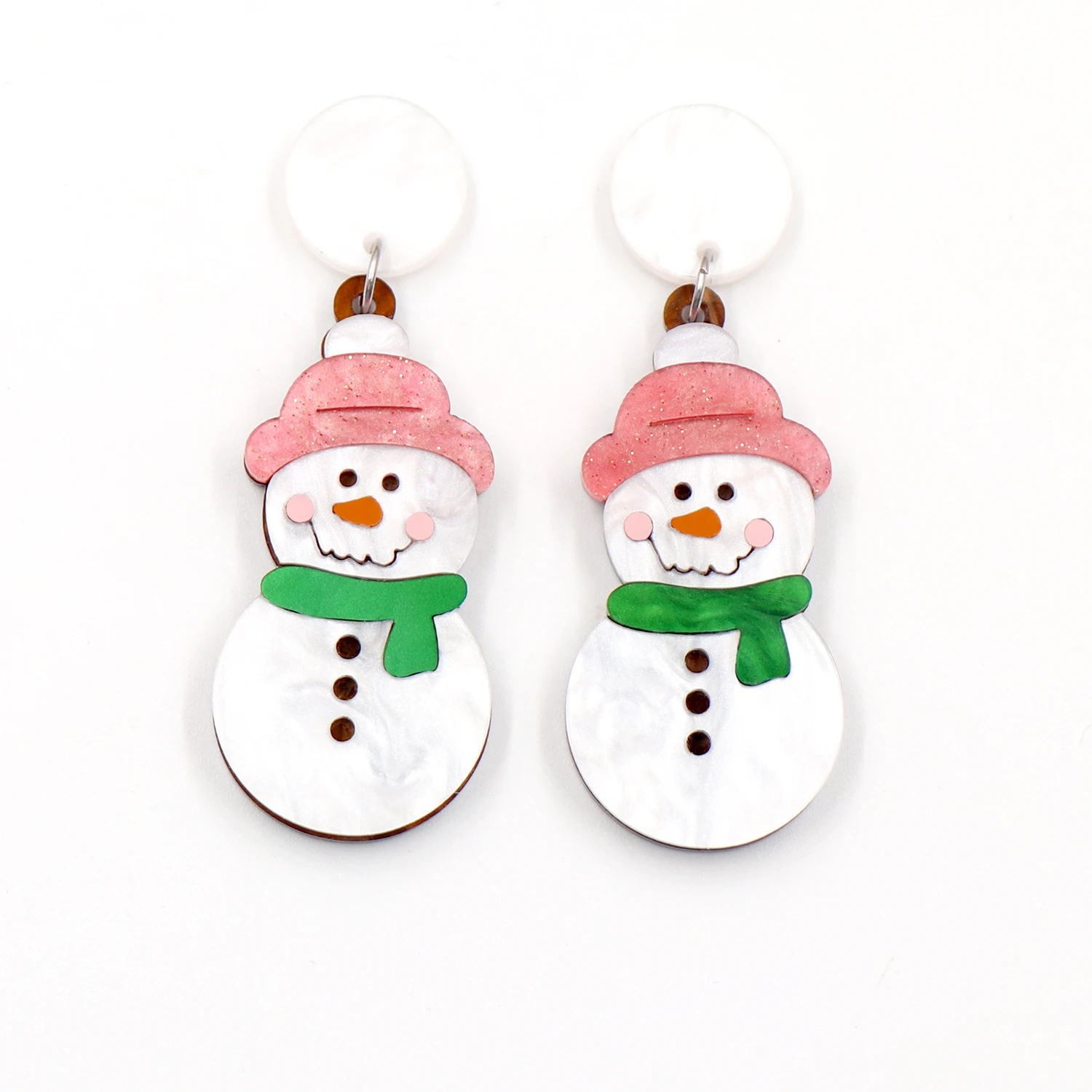 

1 пара, новый продукт, CN Drop, снеговик, Рождество, милые акриловые серьги, ювелирные изделия для женщин