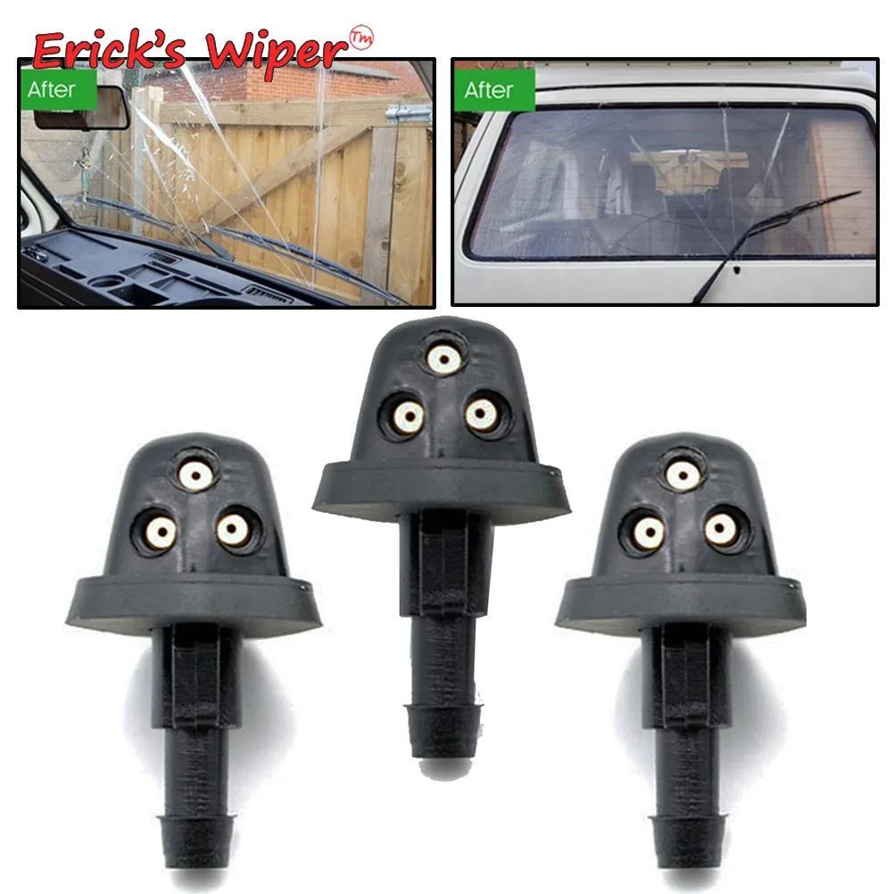 

Erick's Wiper 3Pcs Front & Rear Windscreen Wiper Washer Jet For VW T2 T3 Bay 1967 - 1979 T25 1979 - 1992 + Upgrade Triple !!!