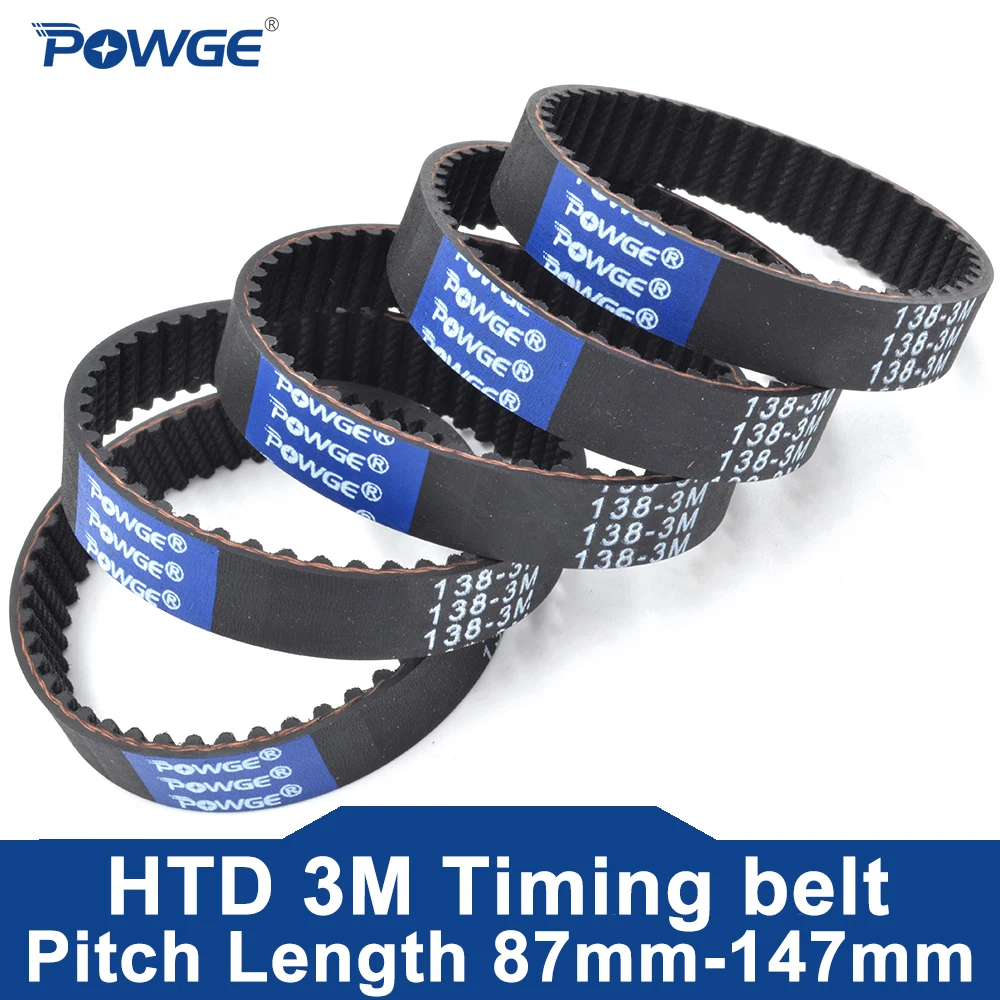 

Ремень ГРМ POWGE HTD 3M Lp = 87 90 96 99 102 105 108 111 114 117 120 123 126 129 132 135 138 141 144 147 ширина 6-30 мм Резина