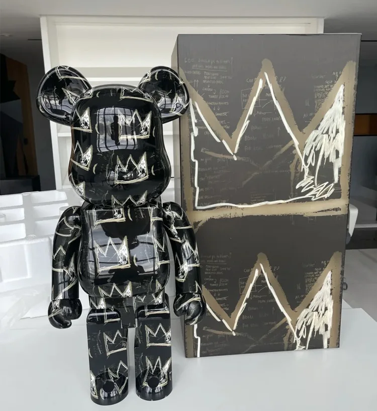 

28cm Be@rbricklys 400% Bearbrick Toy take box Jean-Michel Basquiat Brand New PVC Action Figure Collectible Art Toy Gifts