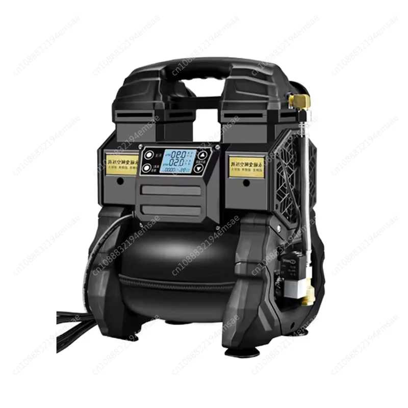 

1081 Бесщеточный воздушный насос с преобразованием частоты, портативный безмасляный бесшумный воздушный насос для деревообработки, распыления, воздушный компрессионный бак