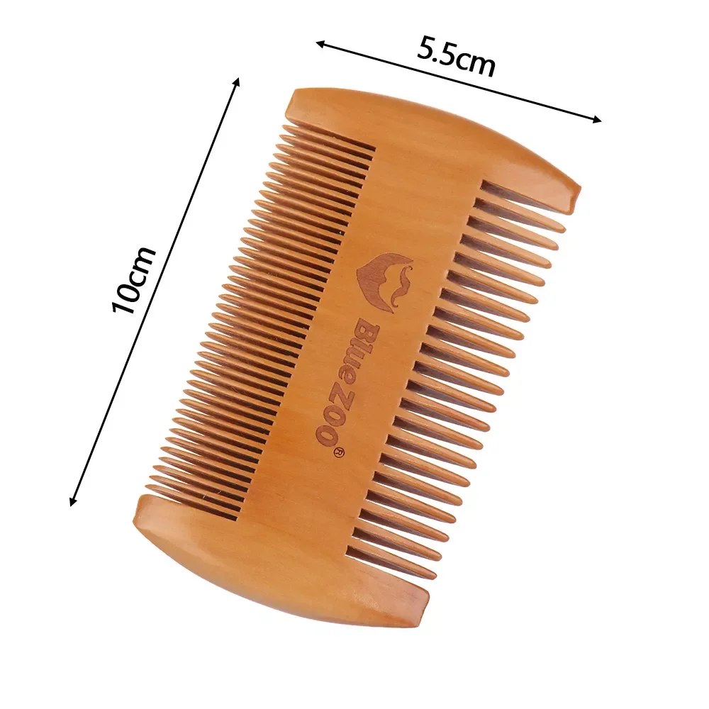 

NEW IN Anti Static Wooden Beard Comb Wood Pocket Comb with Fine Coarse Teeth For Beard Hair Mustaches Beard Hair Comb Maquiagem
