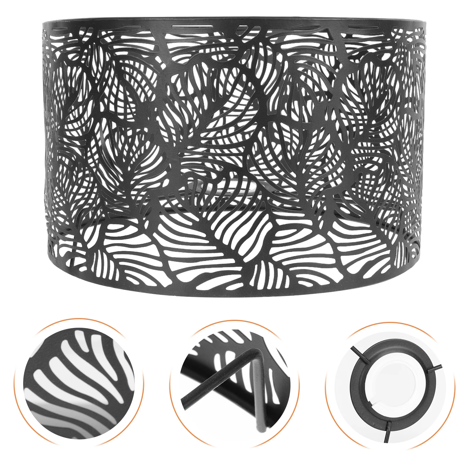 

Metal Shadow Lamp Shade Replacement: E27& E14 Lampshade Light Shades Clip on Light Cover for Candelabra Chandeliers Table Desk