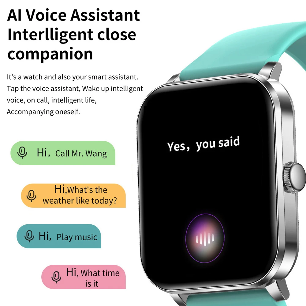 Умные часы с синим зубом для мужчин и женщин