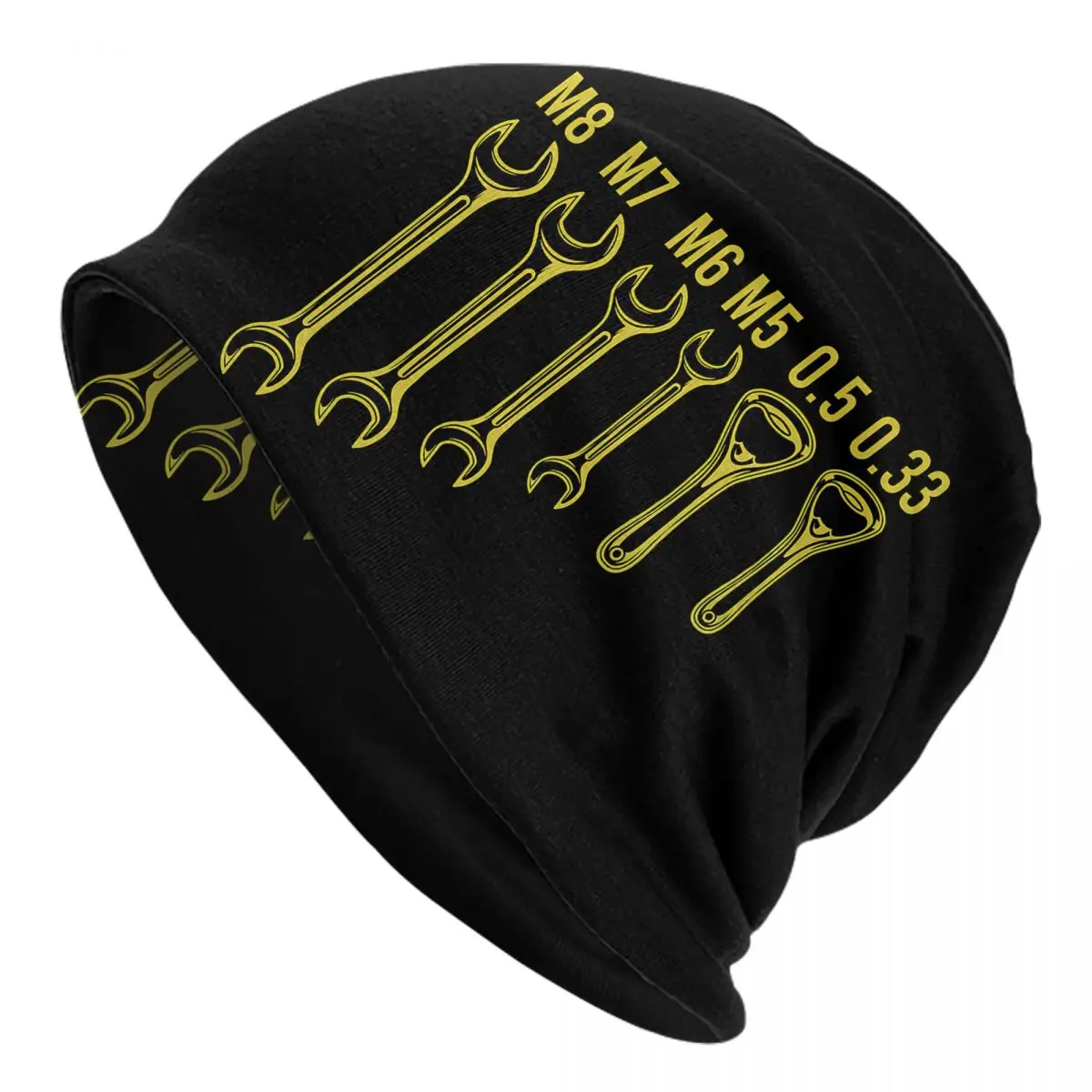 Screwdriver Wrench Workshop Car Mechanic Gift Adult Men's Women's Knit Hat Keep warm winter Funny knitted hat