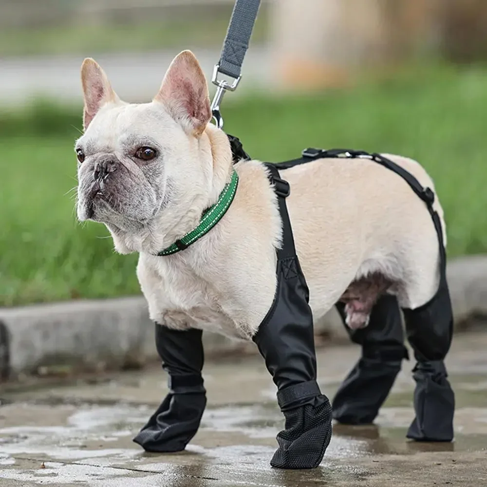 

1 комплект обуви для домашних животных резиновые сапоги для собак водонепроницаемые сапоги для собак маленький щенок Средний Большой размер питомцы нескользящая обувь для собак Дождь Снег
