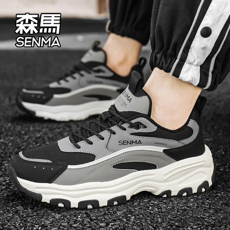 Senma Men's Shoes Autumn and Winter 2024 New Trendy Height Increasing Platform Fashion All-Matching Sports...