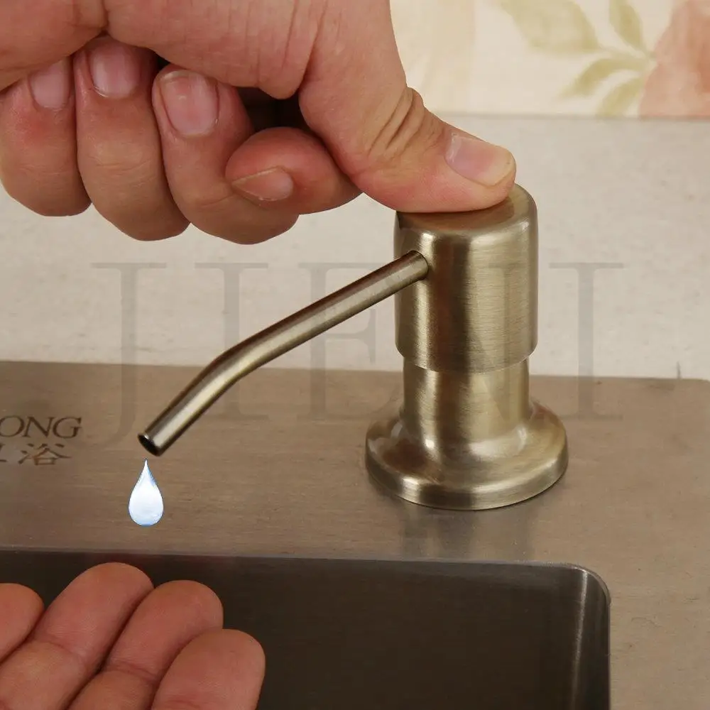 

Диспенсер для жидкого мыла JIENI серый/розовое золото