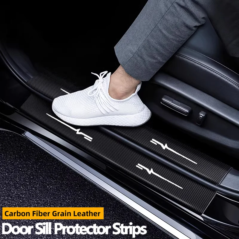 Защитные наклейки на пороги автомобиля для Toyota Highlander Logo XU70 XU40 2023 наклейки на порог багажника