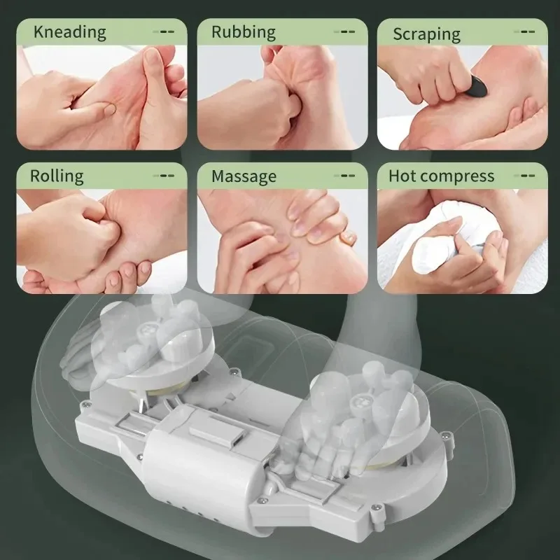 Электрический 4d Массажер Для Ног С Горячим Компрессором Терапия Глубоких Тканей