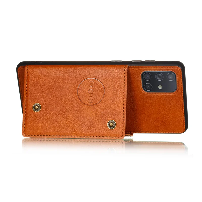 PU Leather Wallet Case For Samsung Galaxy S22 S21 S10 S9 S8 Plus S20 FE Note 20 Ultra 9 10 Lite A7 J8 2018 Card Slot Flip Cover