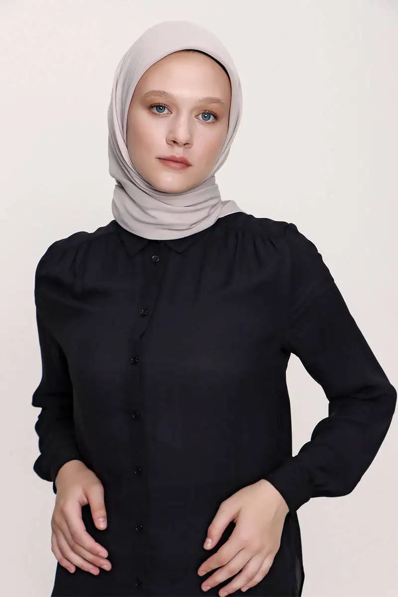 

Прямой мягкий шарф Miray костяного цвета