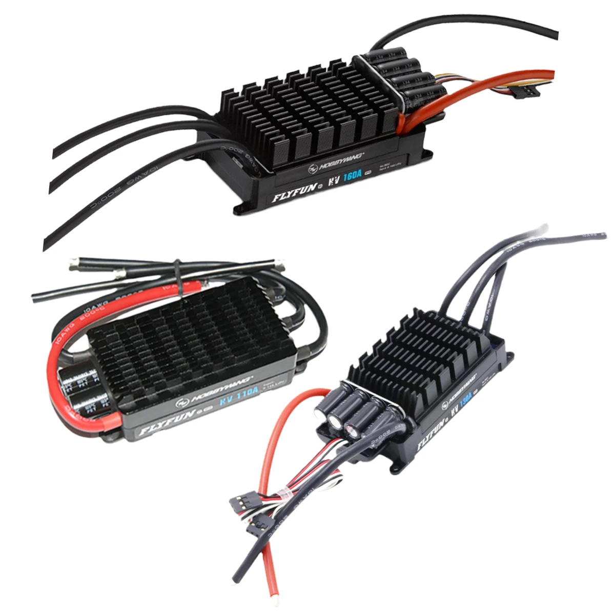 Регулятор скорости Hobbywing FlyFun 110A 130A 160A HV OPTO V5 6-14S Lipo Brushless ESC No BEC с Део для радиоуправляемых летательных аппаратов квадрокоптеров Регулятор скорости Hobbywing FlyFun 110A 130A 160A HV OPTO V5 6-14S Lipo Brushless ESC No BEC с Део для радиоуправляемых летательных аппаратов квадрокоптеров