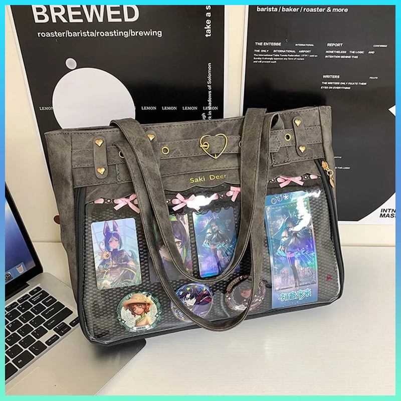 Японская Субкультура панк готика СПАЙС девочка ПУ наплечная болеутоляющая сумка