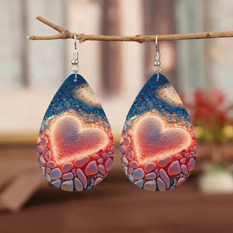 1 пара, серьги-капли из искусственной кожи в богемном стиле