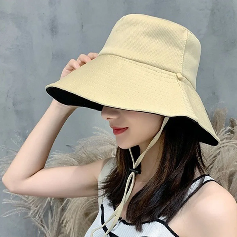 

New Fashion Men and Women Fisherman Hat Outdoor Sports Sunshade Hat Hiphop Outdoor Eye Protection Sunscreen Cap Sun Hat