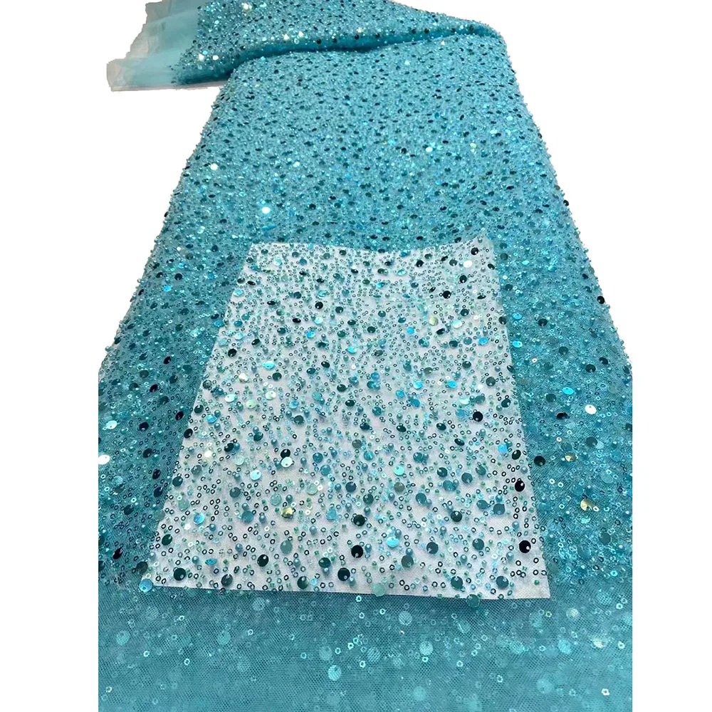 Красочная мягкая сетка с бусинами и блестками кружевная ткань роскошное женское