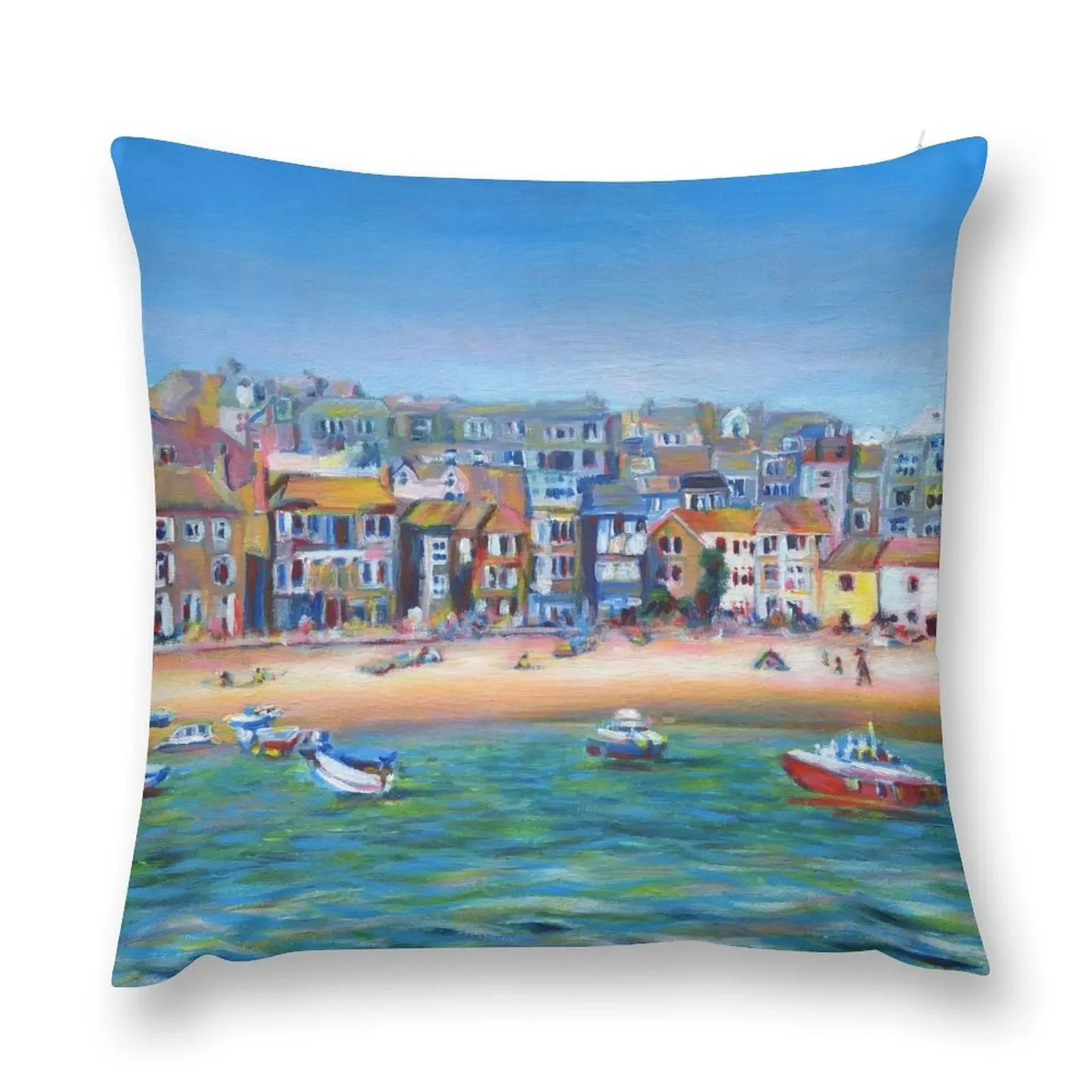 Акриловая живопись St Ives Harbour Корнундбол искусство Декоративные наволочки для