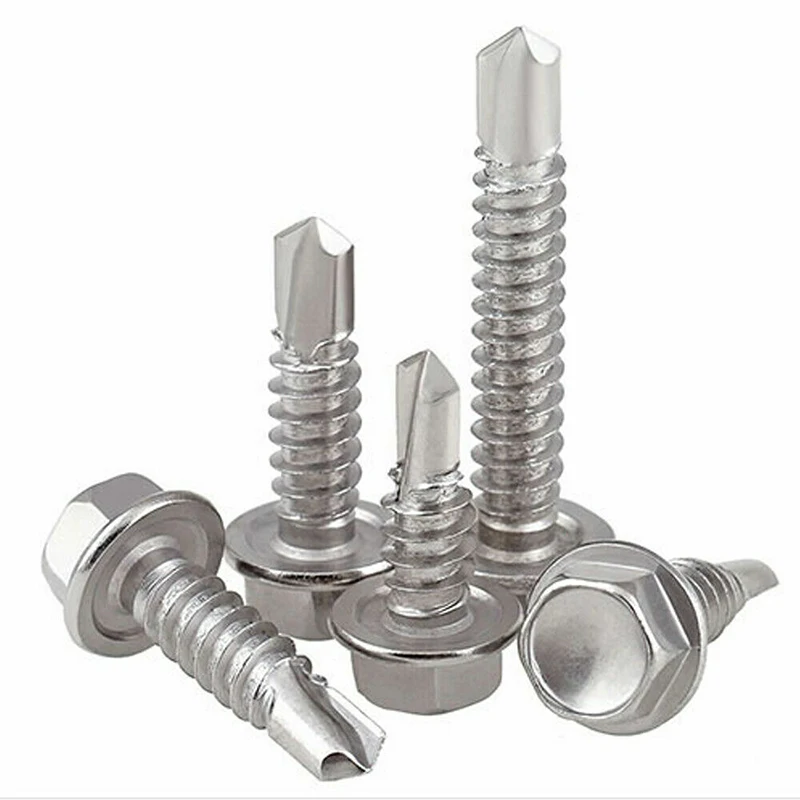 

10 шт., Саморез из нержавеющей стали, от 4,2 мм до 6,3 мм