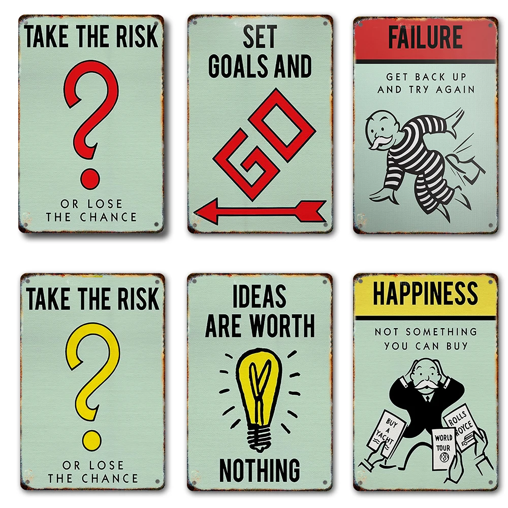 Монополия время-это деньги металлическая стандартная жестяная винтажная