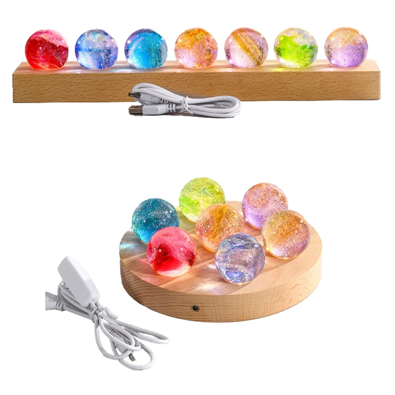 Фэнтезийный красочный стеклянный шар со звездой светящаяся планета астрономия с