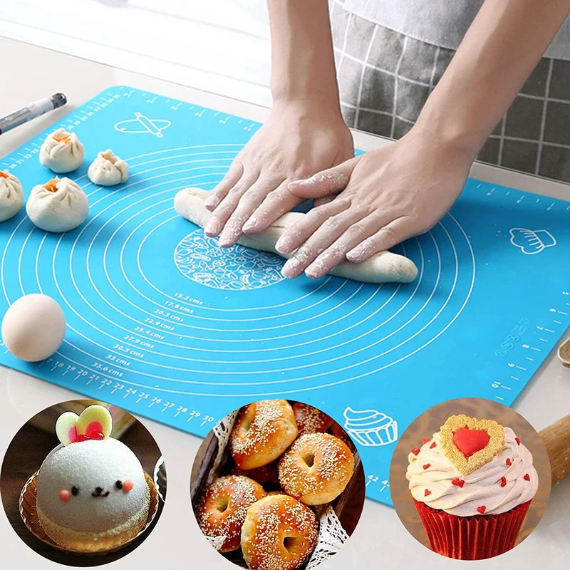 

Silicone Baking Mat Non Stick Baking Pastry Mat Kneading Rolling Dough Pad Sheet Kitchen Tool Utensilios Reposteria y Pasteleria