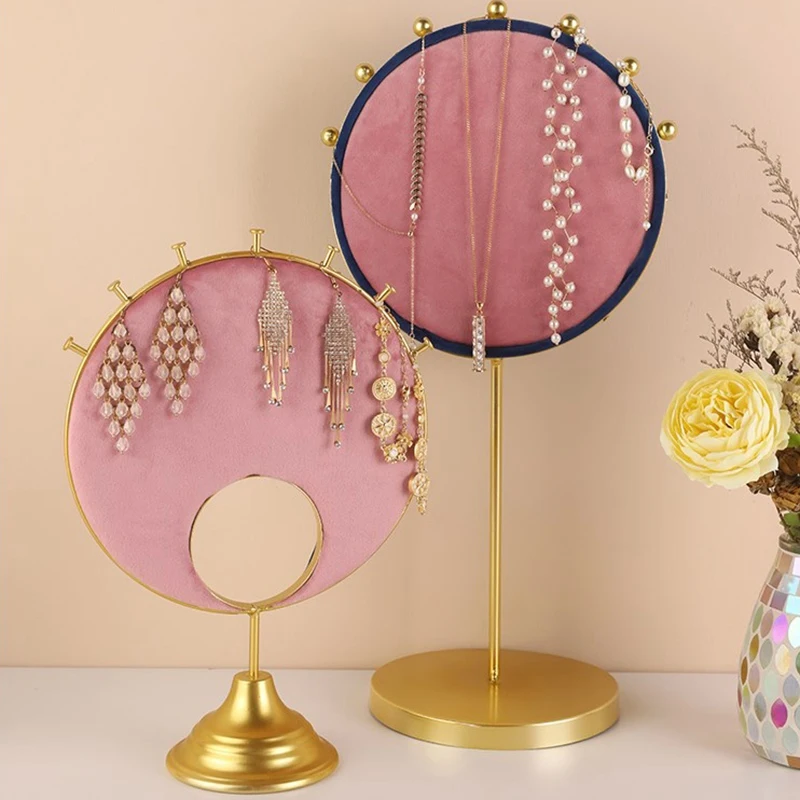 

Velvet Double Sides Earrings Pendant Bracelets Display Holder Necklace Display Stand Jewelry Display Rack