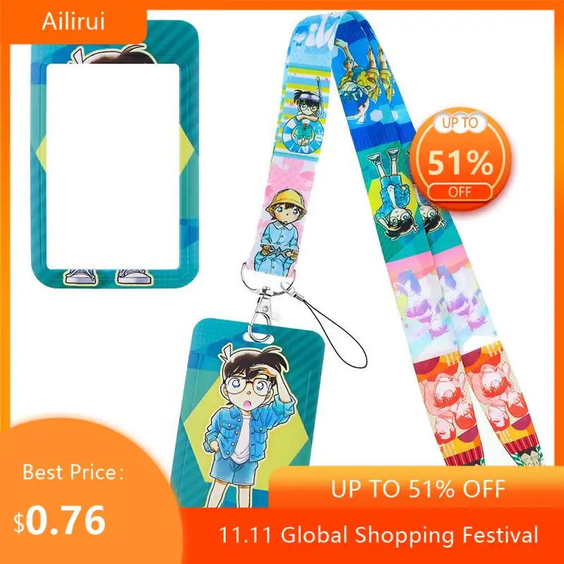 

Konan шейный брелок, ожерелье, ленты, аниме мультфильм, шейный ремешок, шнурок, ID бейдж, держатель, брелок, ремешки, подарки