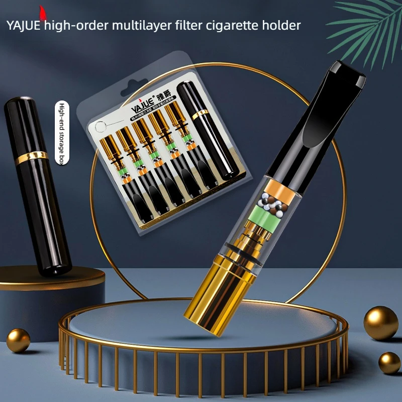 5 sztuk/pudło Nowy wysokiej klasy uchwyt na papierosy z filtrem trzech zastosowania potężne wielokrotne filtry akcesoria do papierosów prezent