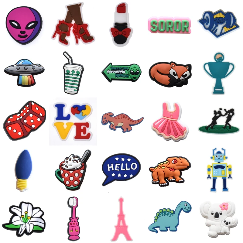 

Packs Women Charm Men Boy Wholesale Bulk Para Pins Set Jeans Shoes Accessories Gifts Girl Shoe Charms Decorations for Crocs Kids