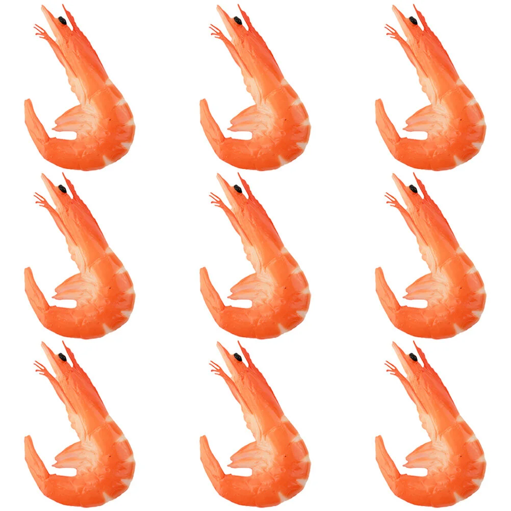 

9 шт., Декоративные Искусственные Креветки, искусственная еда