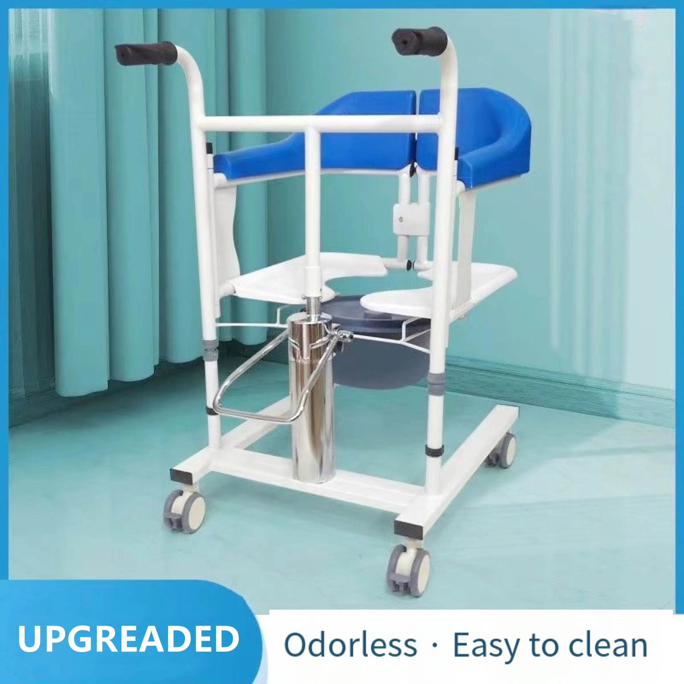 

Hydraulic Lift Elderly Patient Home Equipment Multifunctional Disabled Bathing Toilet Transfer Chair Max Load-bearing 150kg