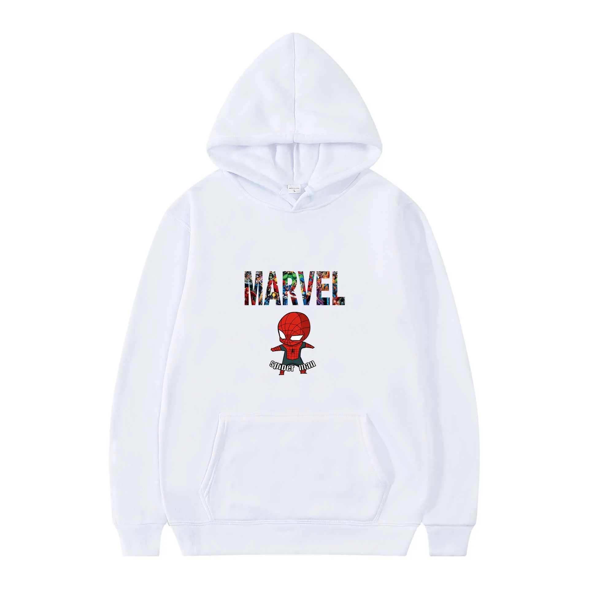 

Marvel Spiderman Print Men's and Women's Fall/Winter Casual Hoodies Everyday Fashion Pullovers Streetwear New 2022