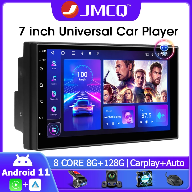 JMCQ 2din Android 11.0 Universal 7