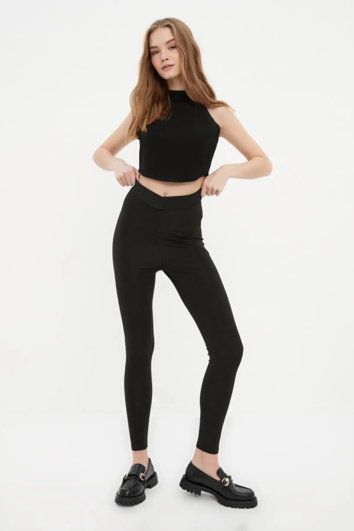 

Waist Detail Knitted Leggings