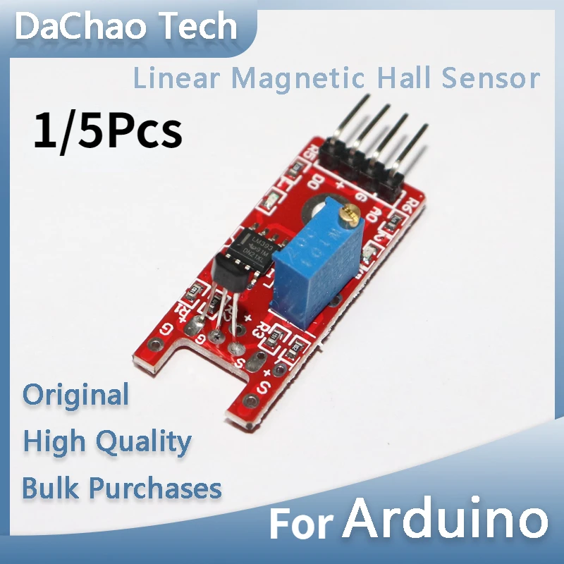 1/5 шт., умная электроника, 4-контактный линейный магнитный ...