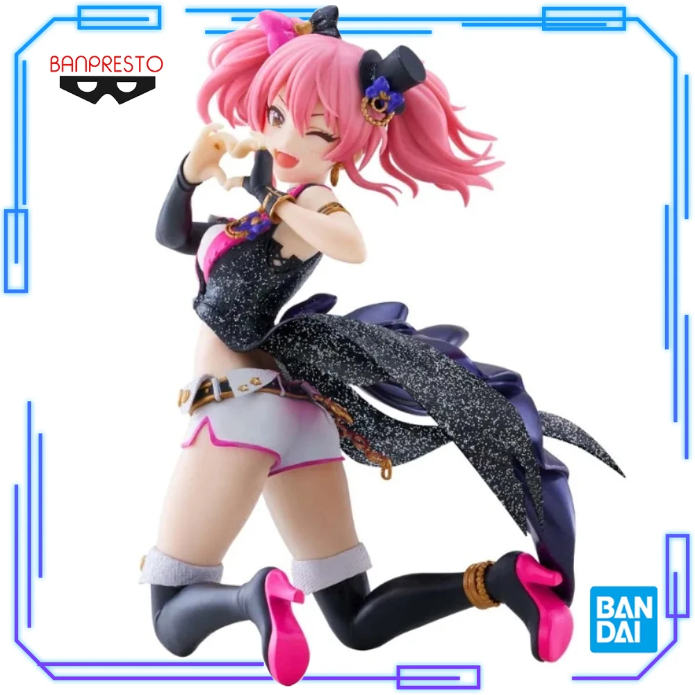 Фото В наличии Bandai оригинальный Banpresto THE IDOLM @ STER Золушка для девочек блестящее платье Mika Jougasaki 17 см модель игрушечные фигурки №1