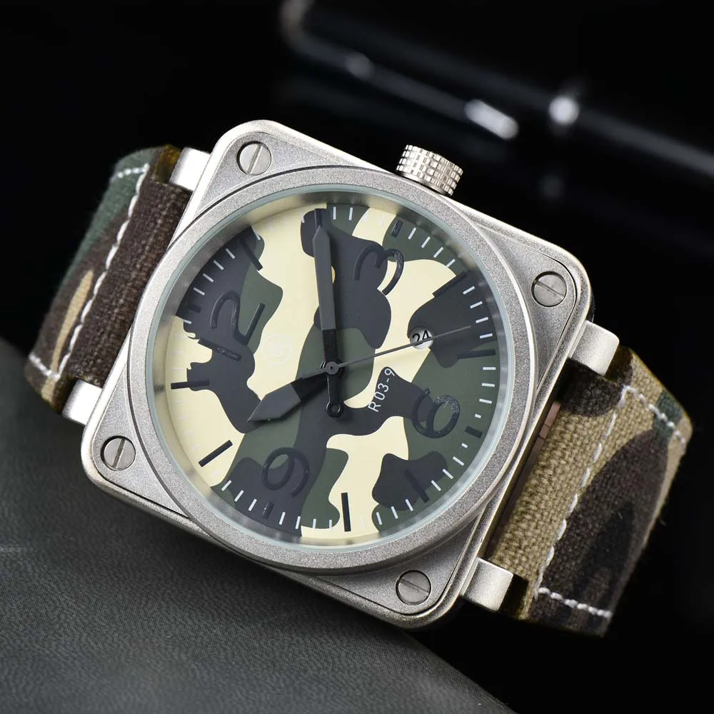 

Hot AAA Original BR Brand Watches For Mens Fashion Sports Square Automatic Mechanical WristWatch Business Simple Square Clocks
