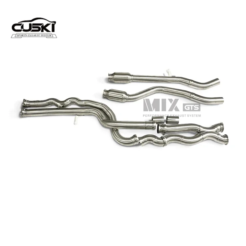 Подходит для BMW M2C F87 S55 3 0 T качественная полировка из нержавеющей стали средняя