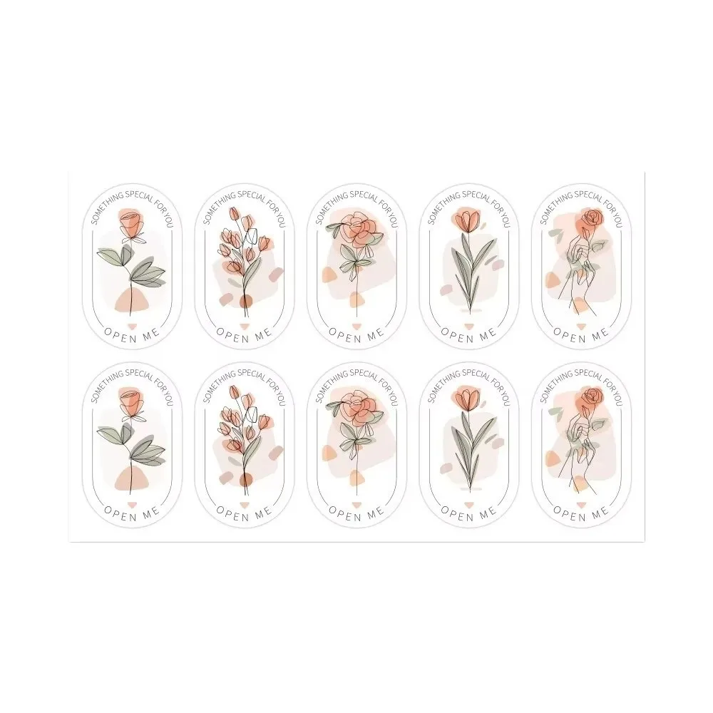 

Винтажные наклейки с цветочными уплотнениями