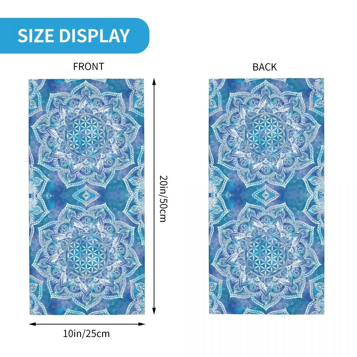 Цветок жизни бандана Шея Гетры ветрозащитный шарф для лица Обложка Священная