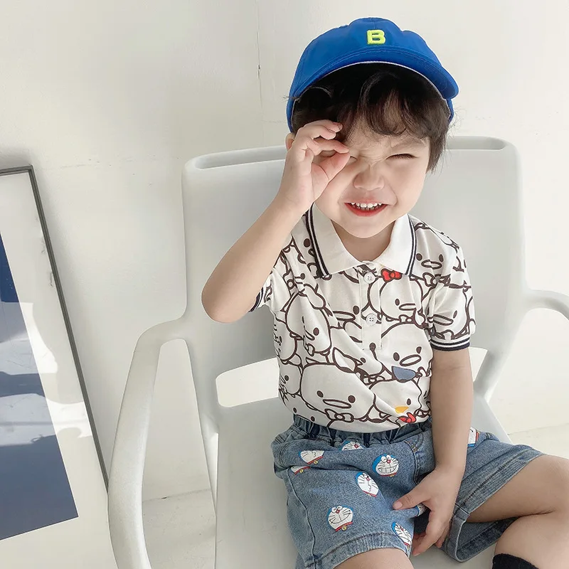 

Summer Children's Clothing Children's Short-sleeved T-shirt Baby Polo Shirt Summer Children's Clothing Boy Shirt Trend
