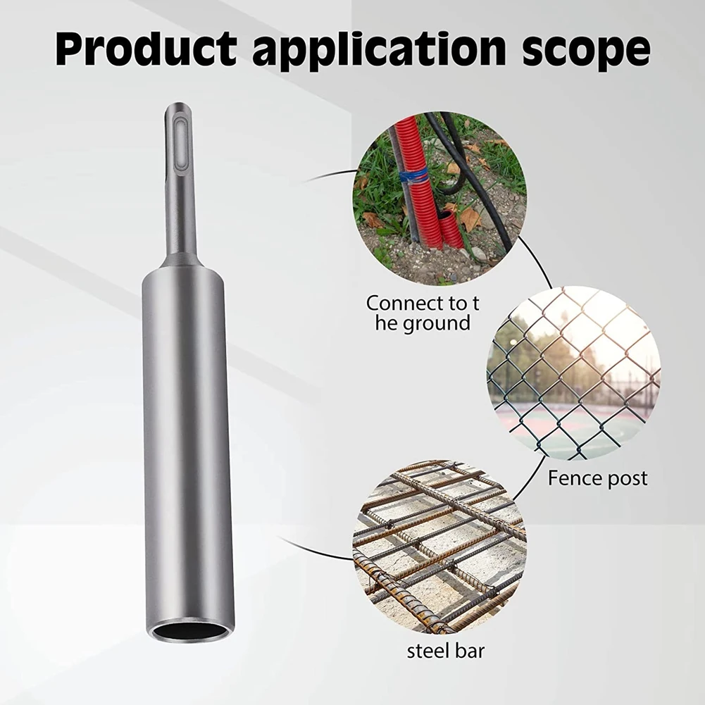 

SDS Plus Ground Rod Driver Hammer Drill Ground Rod Driver for 5/8 Inch 3/4 Inch Hammer 20MM Diameter Heavy Duty
